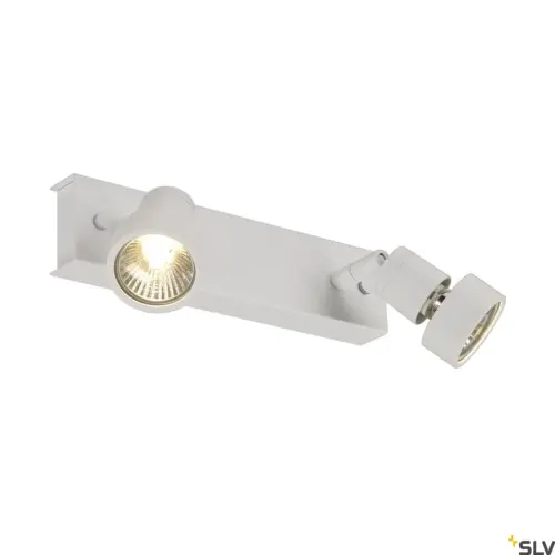 PURI 2 Wall/Ceiling Lamp Double Heads Matt White