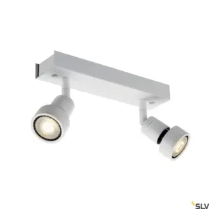 PURI 2 Wall/Ceiling Lamp Double Heads Matt White
