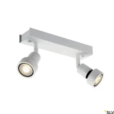 PURI 2 Wall/Ceiling Lamp Double Heads Matt White