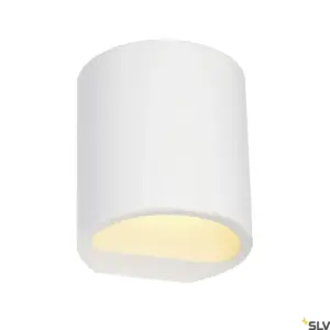 PLASTRA 104 Wall/Ceiling Lamp Round White