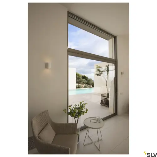 PLASTRA 104 Wall/Ceiling Lamp Round White