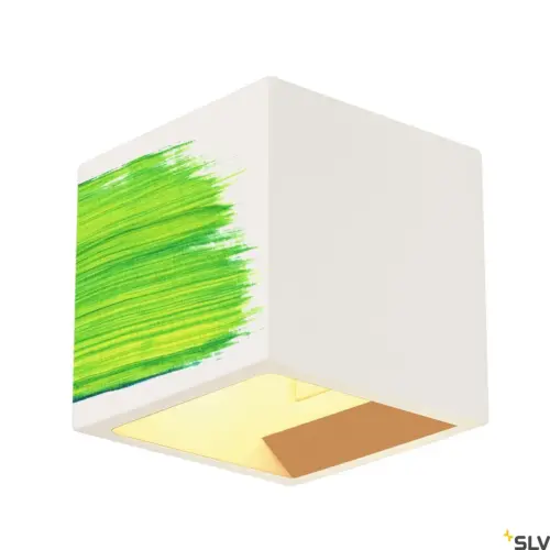 PLASTRA Lampe murale/plafonnier carré blanc