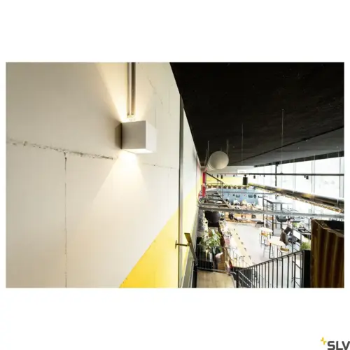 PLASTRA Lampe murale/plafonnier carré blanc