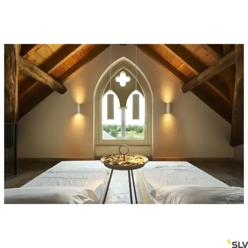 PLASTRA Wall/Ceiling Lamp Round White