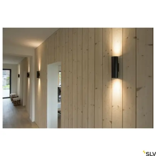 ENOLA_B Candeeiro de parede/teto redondo Preto