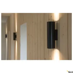 ENOLA_B Candeeiro de parede/teto redondo Preto