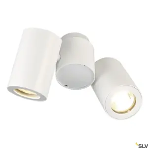 ENOLA_B Lampe murale/plafonnier double tête blanc