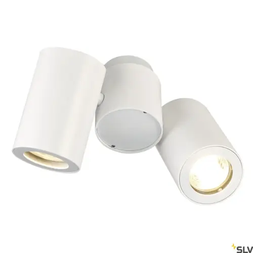 ENOLA_B Lampe murale/plafonnier double tête blanc