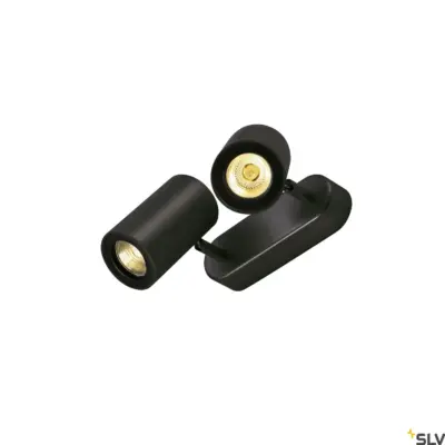 ENOLA_B Wall/Ceiling Lamp Spotlight Double Head Black