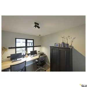 ENOLA_B Projecteur mural/de plafond à double tête Noir