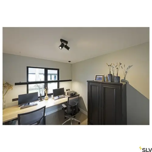 ENOLA_B Projecteur mural/de plafond à double tête Noir