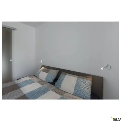 KARPO Lampe ronde blanche pour mur/plafond, simple foyer, blanc