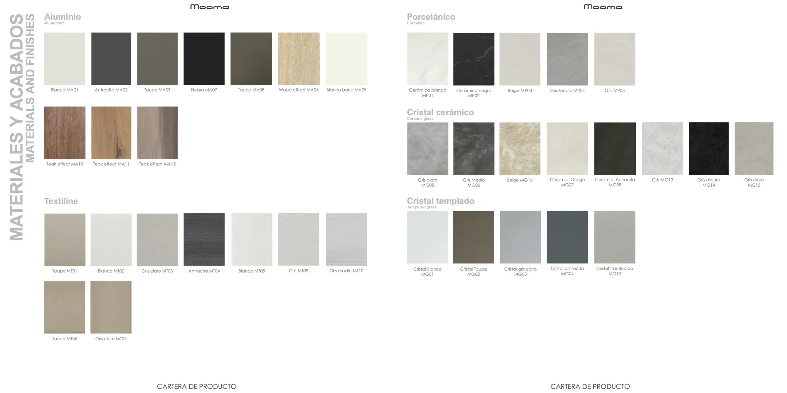 Matériaux de conception Mooma