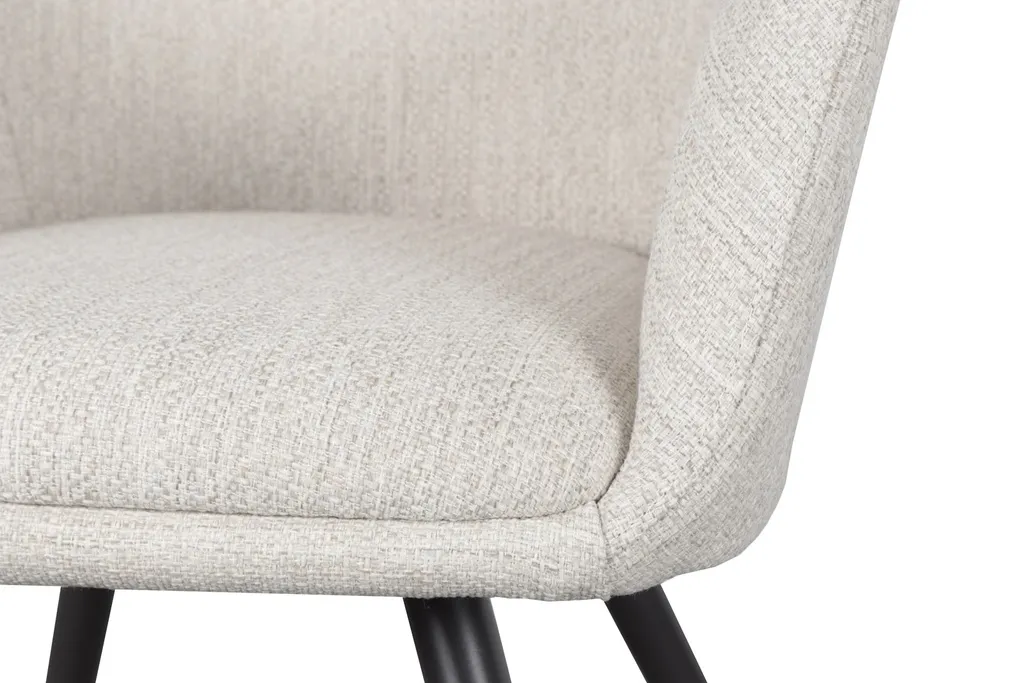 Cadeira de jantar Eren com pormenores em antracite