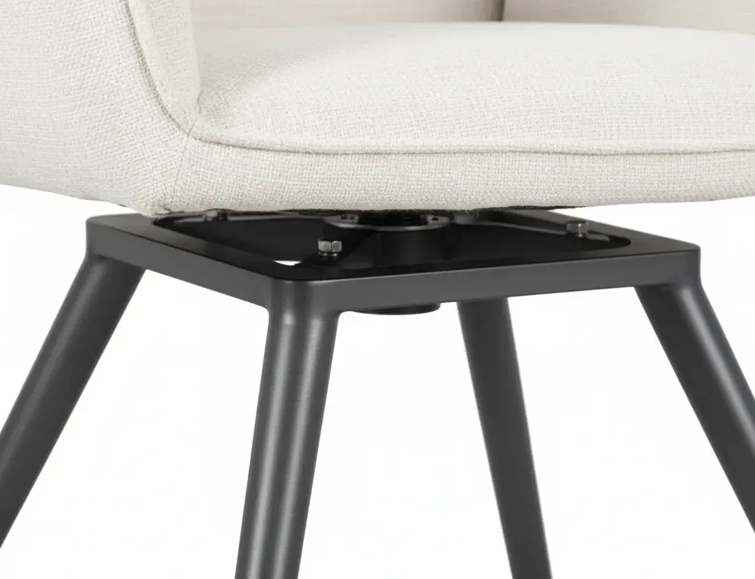 Silla De Comedor Giratoria Levin Antracita Zoom