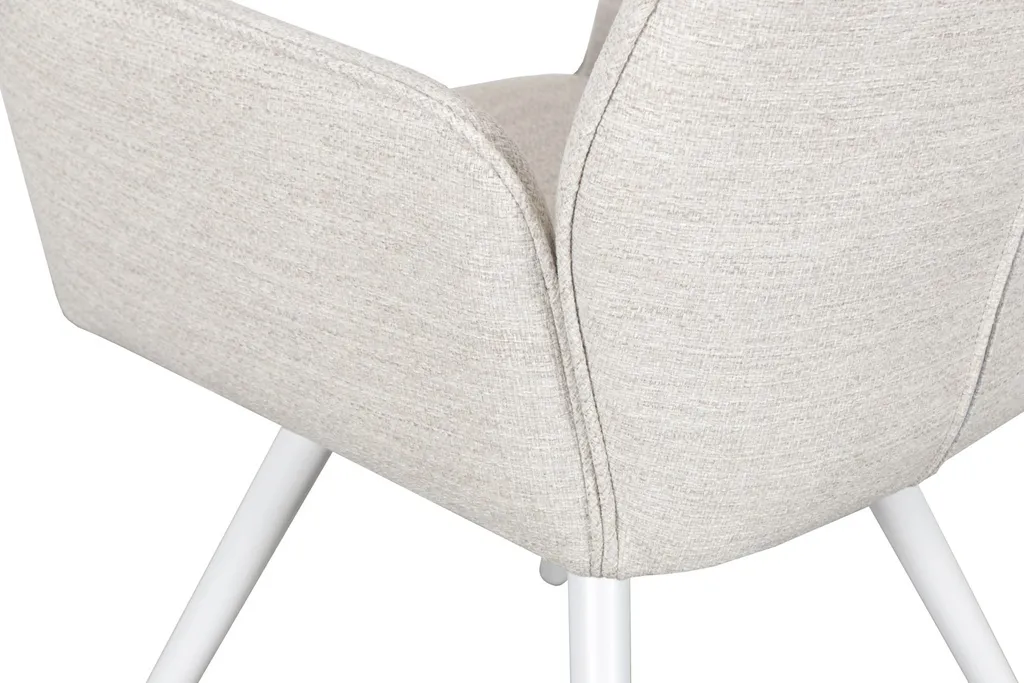 Levin Swivel Dining Chair White Detailing
